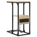 vidaXL Nočný stolík Sonoma dub 41,5 x 26 x 60,5 cm Kompozitné drevo