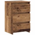 vidaXL Nočné skrinky 2 ks Staré drevo 40x35x62,5 cm Konštrukčné drevo
