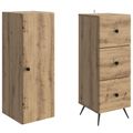 vidaXL Sada skríň 2 ks 34,5 x 34,5 x 90 cm Kompozitné drevo
