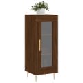 vidaXL Komoda hnedý dub 34,5x34x90 cm spracované drevo