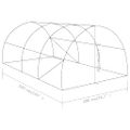 vidaXL Skleník 6,86 m² 3,43x2x2 cm