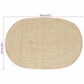 vidaXL Kusové koberce Prírodná a biela 122 x 183 cm Juta