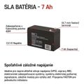 Bezúdržbový olovený akumulátor 12 V/7 Ah, faston 4,7 mm
