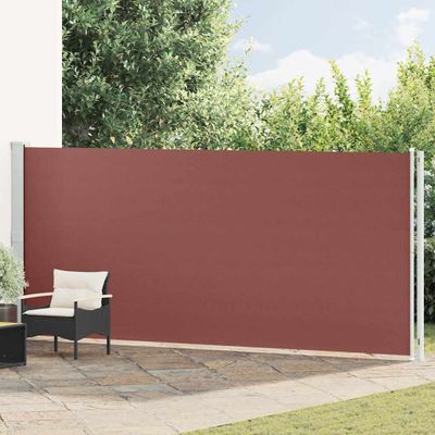 vidaXL Zaťahovacia bočná markíza 180x600 cm hnedá