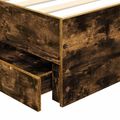 vidaXL Rám postele Dymová dub 100 x 200 cm Inžinierske drevo
