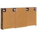 vidaXL Set kabinetov do kúpeľne 3 ks 126 x 16 x 62.5 cm
