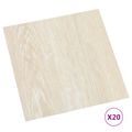 vidaXL Samo-lepiace podlahové dosky Biela a béžová 30,5 x 30,5 cm