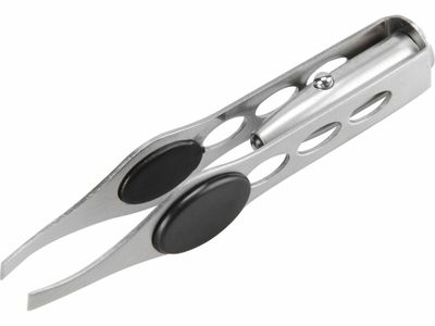 Pinzeta s LED světlem, délka 95mm, šířka čelistí 4mm, LED světlo, nerez EXTOL-CRAFT