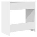 vidaXL Stôl Biela Kompozitné drevo 77,5 x 43 x 79 cm