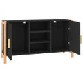 vidaXL Komoda čierna 107x38x60 cm spracované drevo