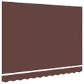 vidaXL Náhradná látka na markízu, hnedá, 350x250 cm, polyester