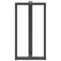 vidaXL Nohy barového stola v tvare T, 2 ks, antracitové, 60x35x(110-111) cm, oceľ