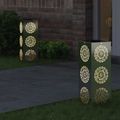 vidaXL Solárne LED svetlo na chodník 2 ks Teplá biela 18 x 18 x 50 cm