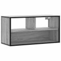vidaXL TV skrinka sivá sonoma 80x31x39,5 cm kompozitné drevo a kov