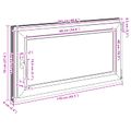vidaXL Otočné a sklopné okno do suterénu RISOR 110 x 70 cm PVC a sklo