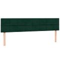 vidaXL Box Spring Posteľ s matracom Tmavo zelená 200x210 cm Zamat