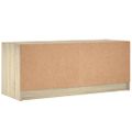 vidaXL TV skrinka so sklenenými dvierkami dub sonoma 102x37x42 cm