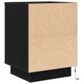 vidaXL Nočné skrinky s LED osvetlením 2 ks Čierna 38x34x50 cm