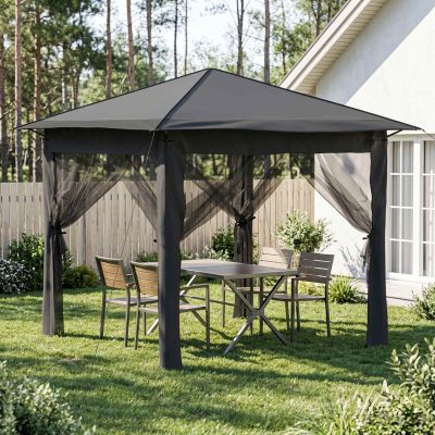 vidaXL Záhradka so 4 bočnými stenami 2,6 x 2,6 m