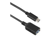 USB adaptér - USB-C (M) do USB typ A (F) - USB 3.1 Gen 1 - 3 A - 15 cm - čierna - Európa
