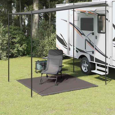 vidaXL Koberec do stanu 250x250 cm antracitový HDPE