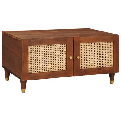 vidaXL Konferenčný stolík 80 x 50 x 40 cm Masívne mango drevo