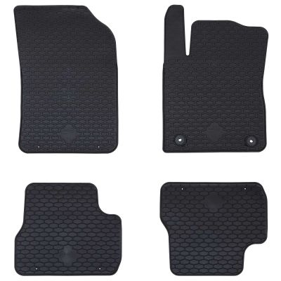 vidaXL Autokoberec 4 pcs Čierny vhodné pre C3 2017-2024 Guma