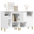 vidaXL Komoda 2 ks biela 60x35x70 cm spracované drevo