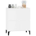 vidaXL Komoda biela 60x35x70 cm spracované drevo