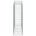 vidaXL Oblúkové gabiónové koše 4ks 200x50x160/180cm pozinkované železo