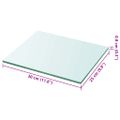 vidaXL Poličky 2 ks panel z priehľadného skla 30x25 cm