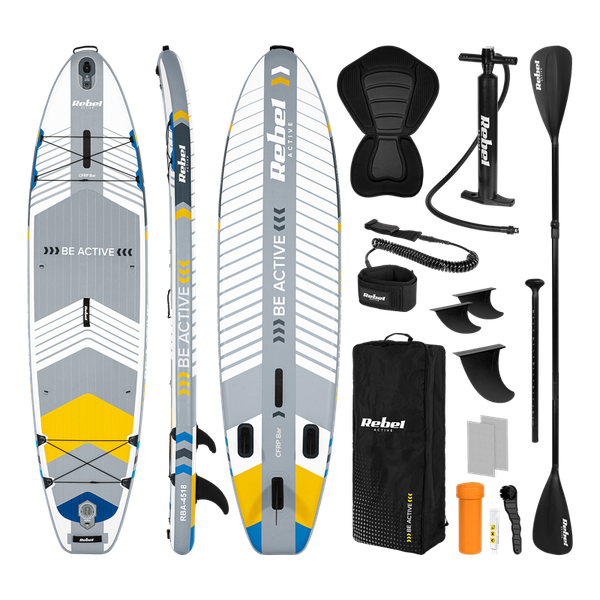 Paddleboard SUP REBEL ACTIVE PRO RBA-4518-WH biely, nosnosť 220kg