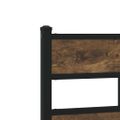vidaXL Posteľný rám bez matraca dymový dub 75x190 cm kompozitné drevo