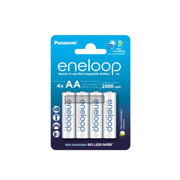 Panasonic Eneloop EKO AA 2000mAh nabíjacie batérie 4ks (BK-3MCDE/4BE)