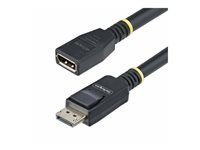 Predlžovací kábel DisplayPort - DisplayPort (M) do DisplayPort (F) - DisplayPort 1.4 - 3 m - neobsahuje halogén, pasívny, podpora 8K, obojsmerný - čierna