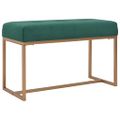 vidaXL Lavička 80 cm zelená zamatová