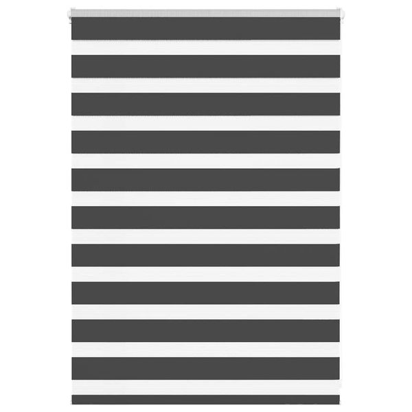 vidaXL Zebra roleta čierna 105x100 cm šírka látky 100,9cm polyester