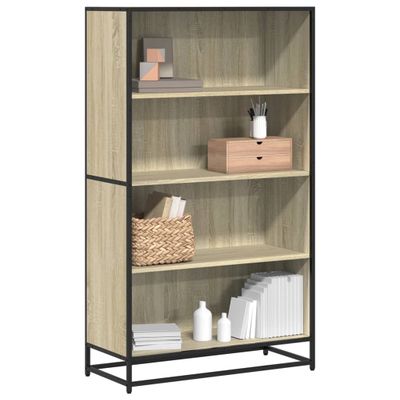 vidaXL Knižnica dub sonoma 80,5x35x139 cm kompozitné drevo