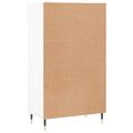 vidaXL Botník biely 60x35x105 cm kompozitné drevo