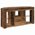 vidaXL Rohový LED TV kabinet 100 x 40 x 50 cm Staré drevo
