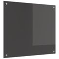 vidaXL Kuchynský obklad Tmavo šedá 70 x 60 cm tvrdené sklo