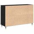 vidaXL Servírovacia skriňa Čierny dub 101,5 x 35 x 70 cm