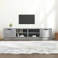 vidaXL TV stolíky 2 ks betónovosivé 80x35x36,5 cm spracované drevo