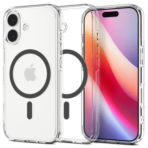 Puzdro Spigen Ultra Hybrid Mag Magsafe pre iPhone 17 Clear/Graphite