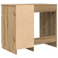 vidaXL Stôl dub artisan 86x49x76 cm kompozitné drevo