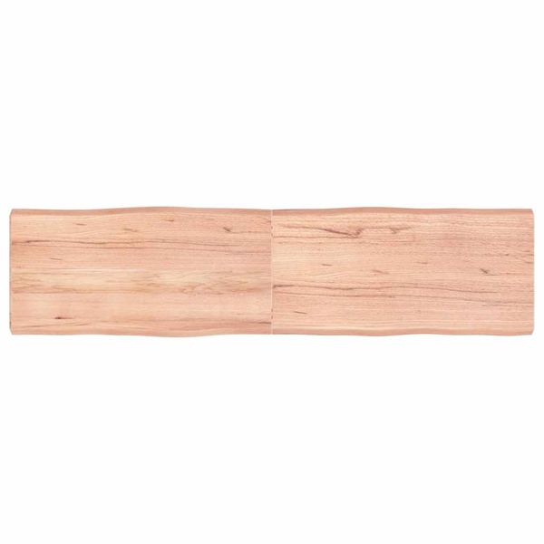 vidaXL Stolová doska svetlohnedá 160x40x(2-6)cm ošetrený masív hrany