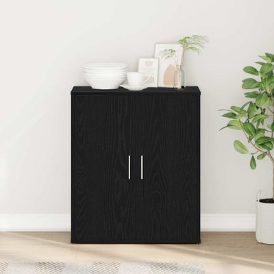 vidaXL Komoda, čierny dub, 60x31x70 cm, imitácia dreva