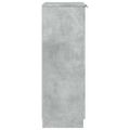vidaXL Botník betónovo sivý 59x35x100,5 cm spracované drevo