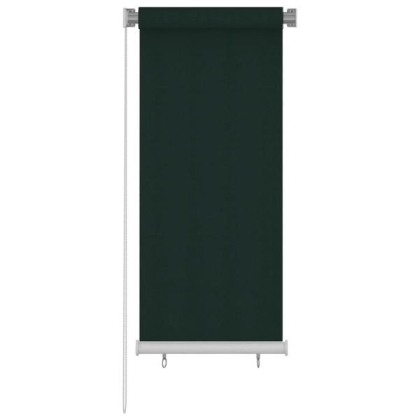 vidaXL Vonkajšia zatemňovacia roleta 60x140 cm tmavozelená HDPE