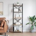 vidaXL Regál na knihy 5 úrovní 56 x 34 x 171 cm Kompozitné drevo